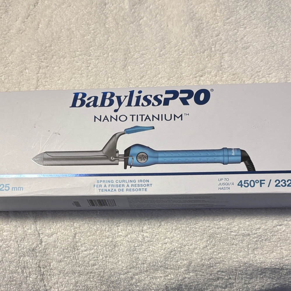 BaBylissPRO Nano Titanium Curling Iron - Blue